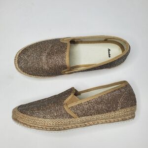 Bata Gold Glitter Espadrilles